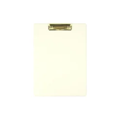 Gold Metal Vegan Leather Clipboard