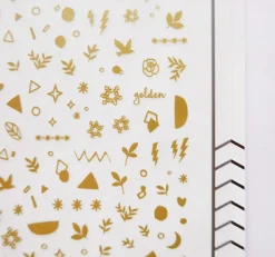 Gold Nail Deco Sticker