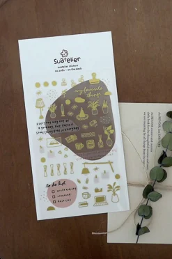 Gold Office Deco Sticker