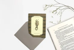 Gold Plated Bookmark Card
