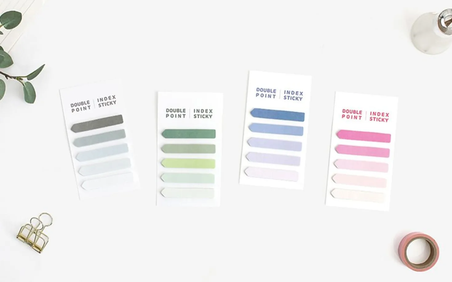 Gradient Double Point Index Sticky Note