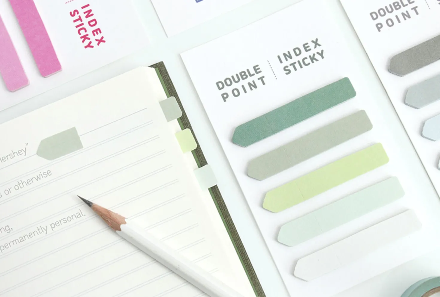 Gradient Double Point Index Sticky Note
