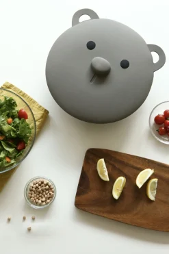 Gray Bear Silicone Pot Lid