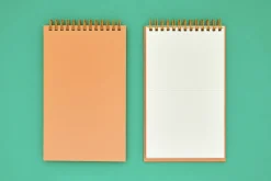 Gray Grid Spiral Notebook
