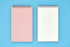 Gray Grid Spiral Notebook