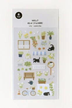 Green Alley Deco Sticker