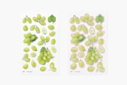 Green Grape Pressed Fruit Sticker