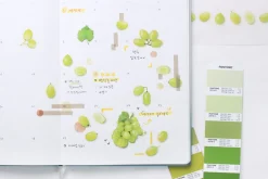 Green Grape Pressed Fruit Sticker