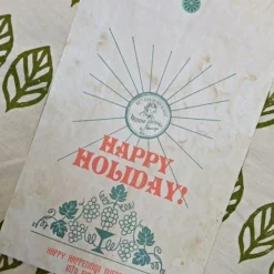 Green Vintage Holiday Envelope