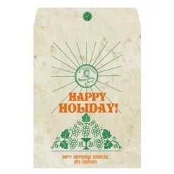 Green Vintage Holiday Envelope