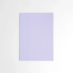 Grid Pattern 6 Ring A5 Note Refill