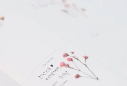 Gypsophila Pressed Flower Sticker