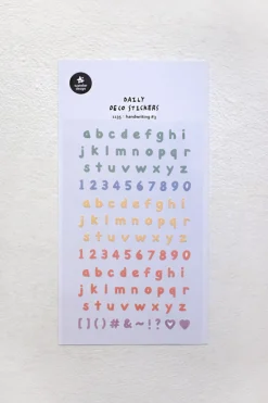 Handwriting #3 Alphabet Deco Sticker