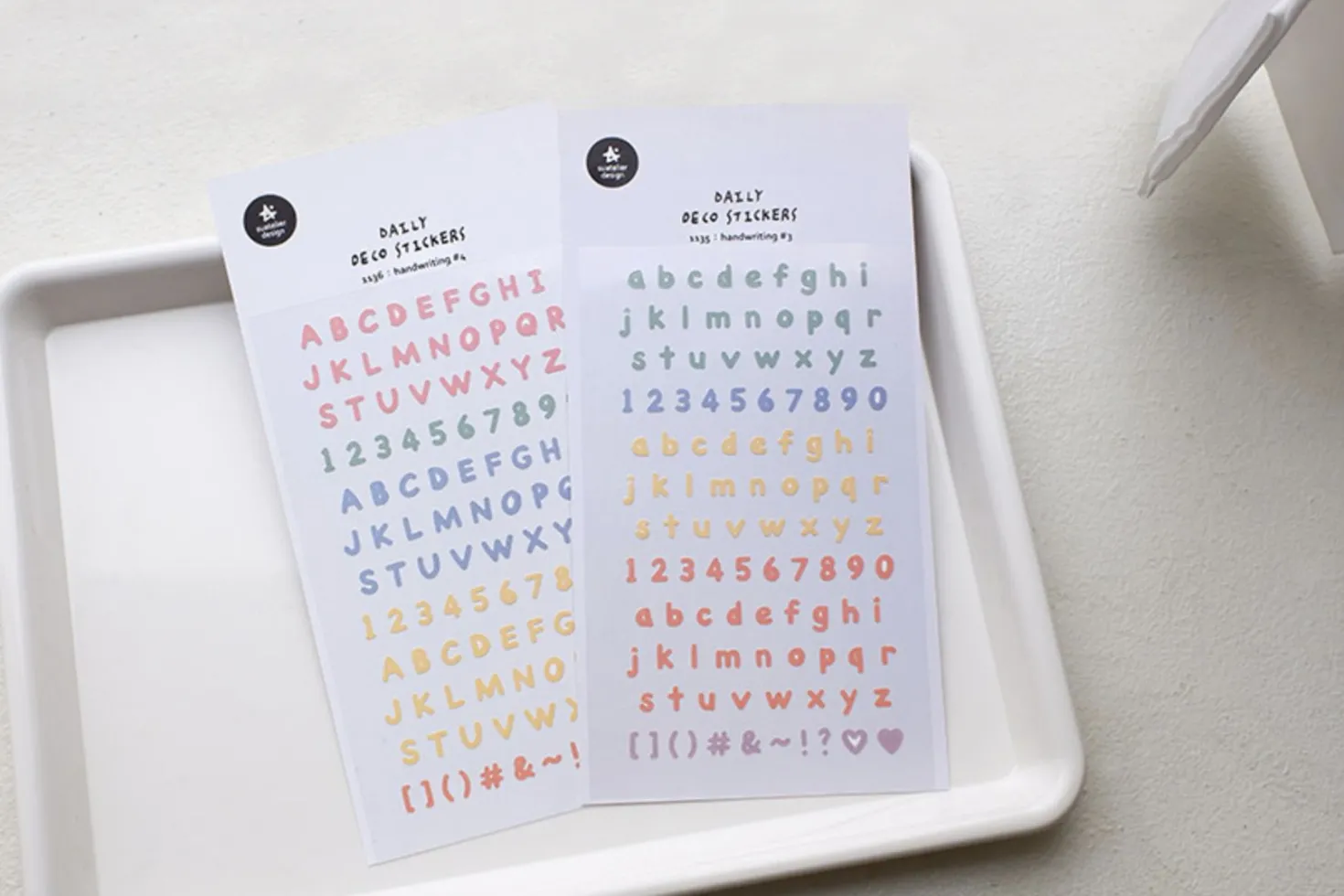 Handwriting #4 Alphabet Deco Sticker