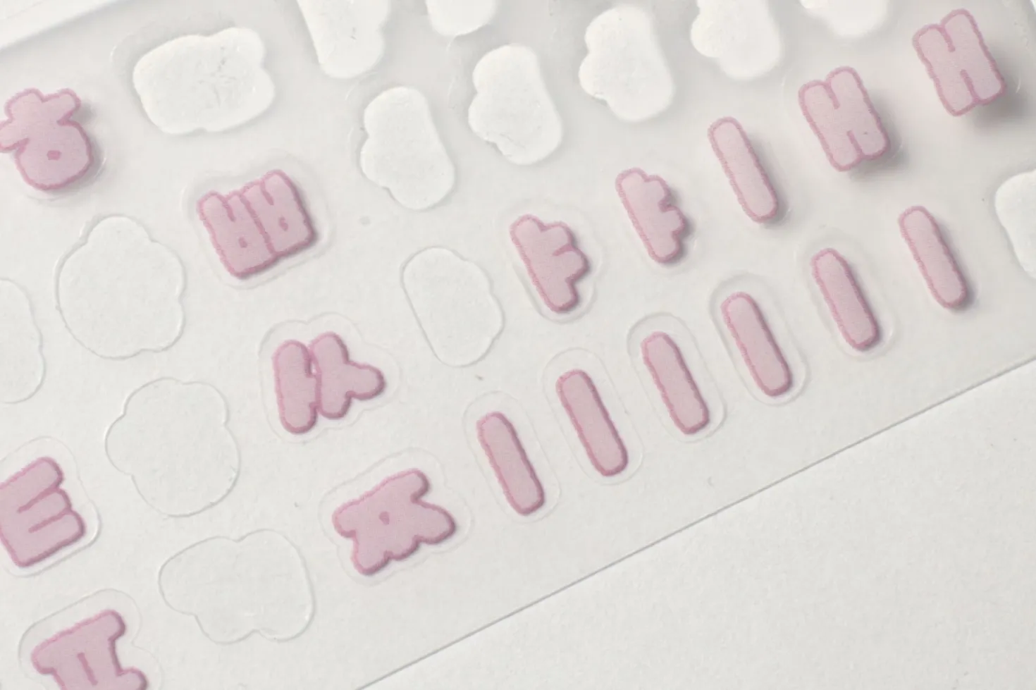 Hangul Alphabet Kiss Cut Sticker Tape