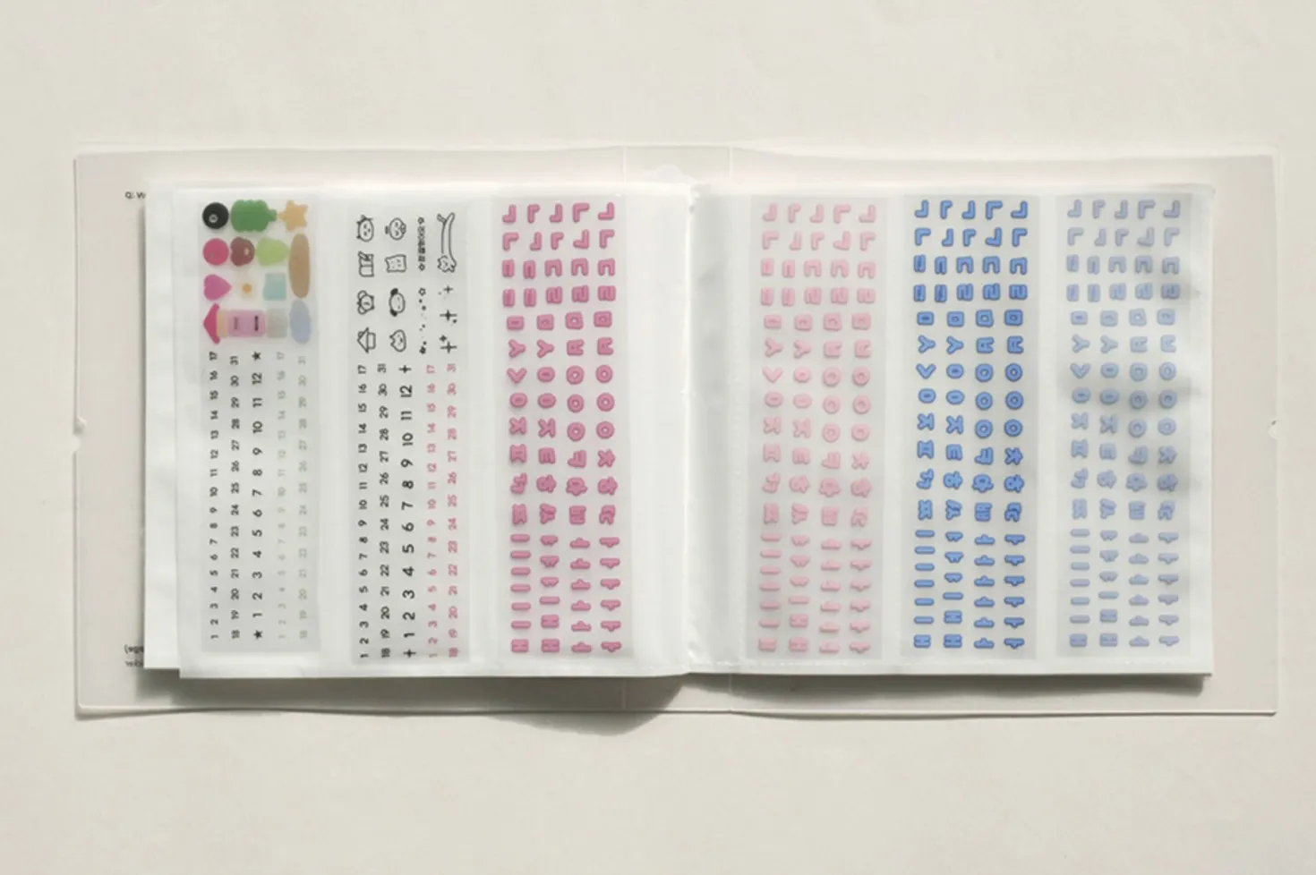 Hangul Alphabet Kiss Cut Sticker Tape