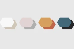Hexagon Two Tone Color Placemat