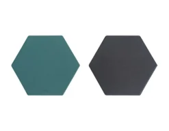 Hexagon Two Tone Tea Coaster