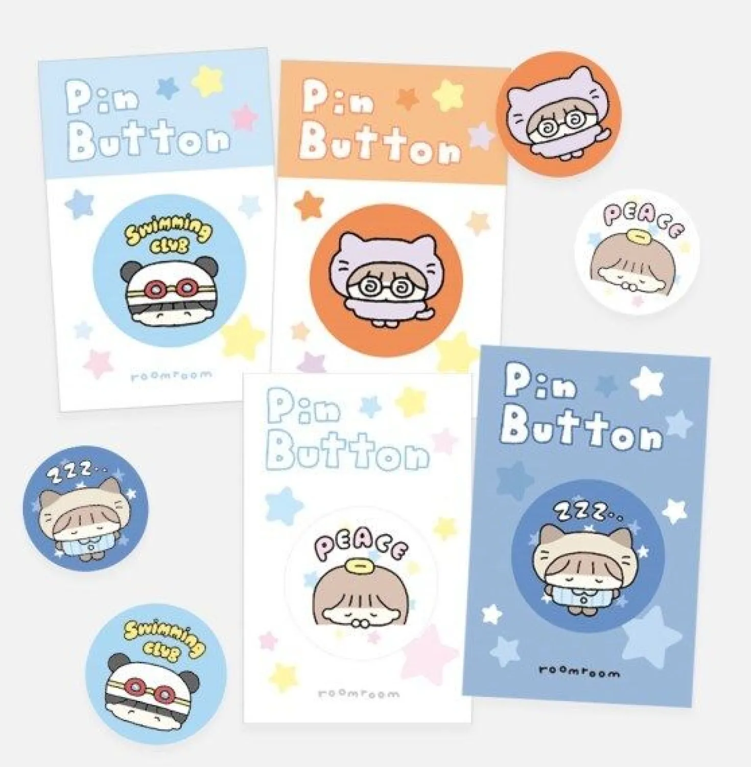 Hodu Girl Button Pin v1