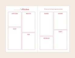 Homemade Cookbook Recipe Journal