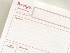 Homemade Cookbook Recipe Journal