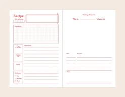 Homemade Cookbook Recipe Journal