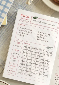 Homemade Cookbook Recipe Journal