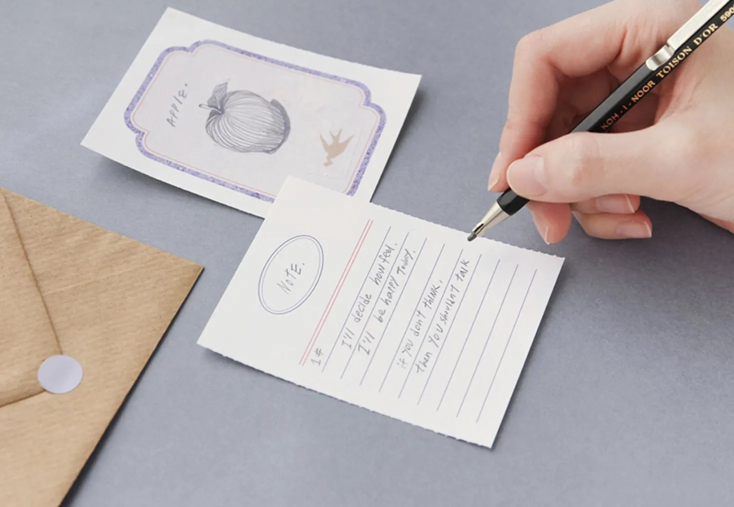 Horizontal Letter Memo Pad