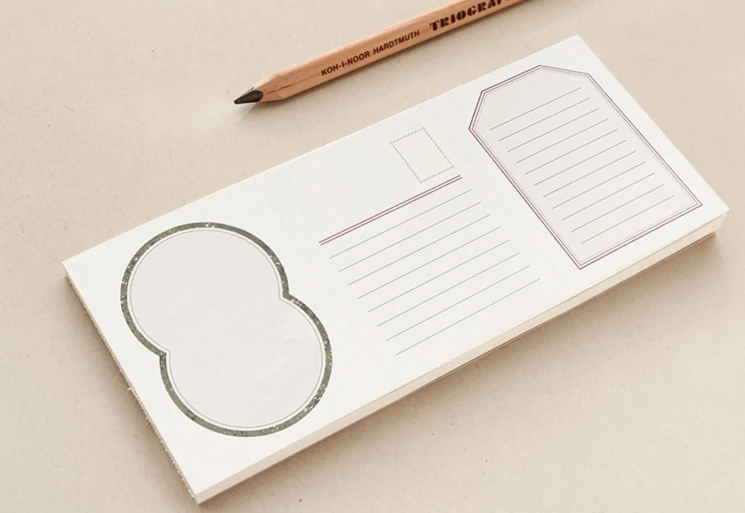 Horizontal Letter Memo Pad