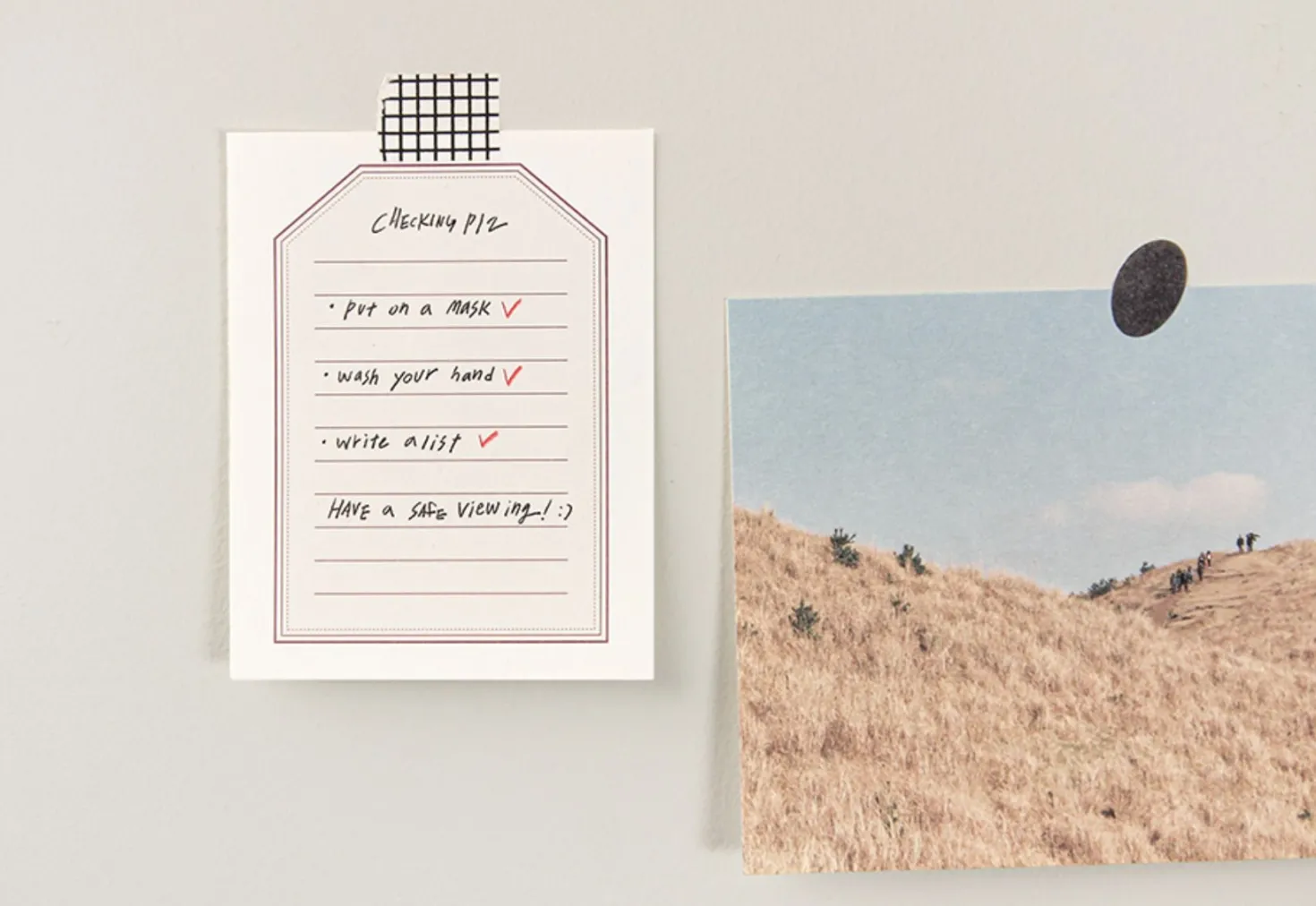 Horizontal Letter Memo Pad
