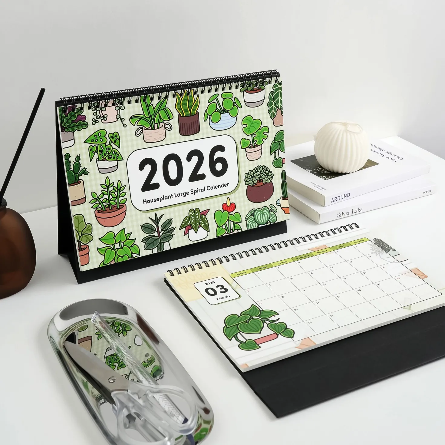 2026 Houseplant Large Spiral Calendar