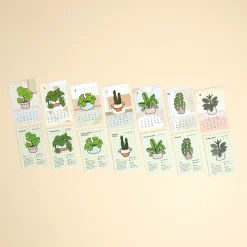2026 Houseplant Mini Calendar Sheets
