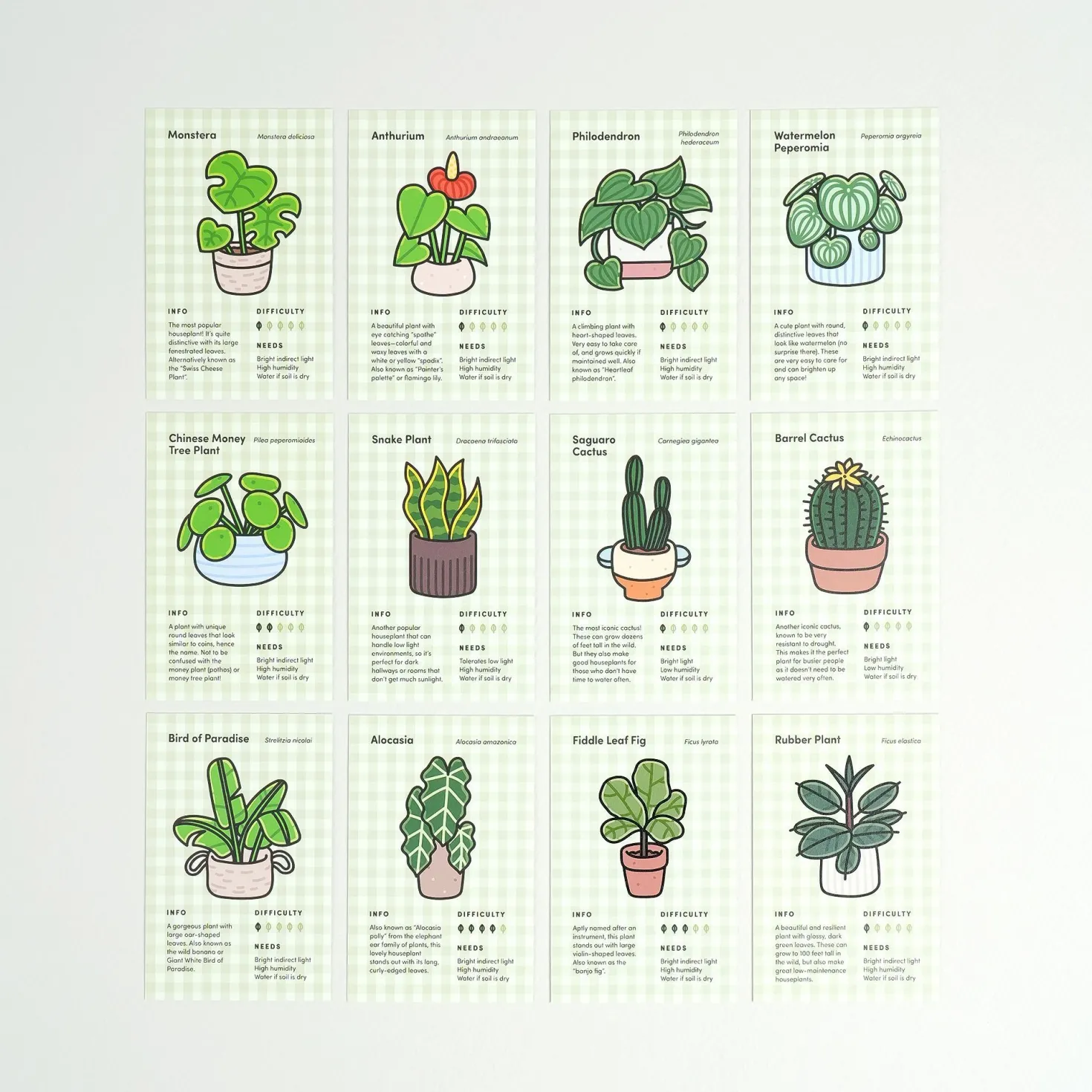 Houseplant 2026 Monthly Stationery Gift Set (7pcs)