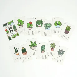 Houseplant 2026 Monthly Stationery Gift Set (7pcs)