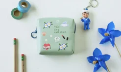 Illustrated Mini Zip Pouch