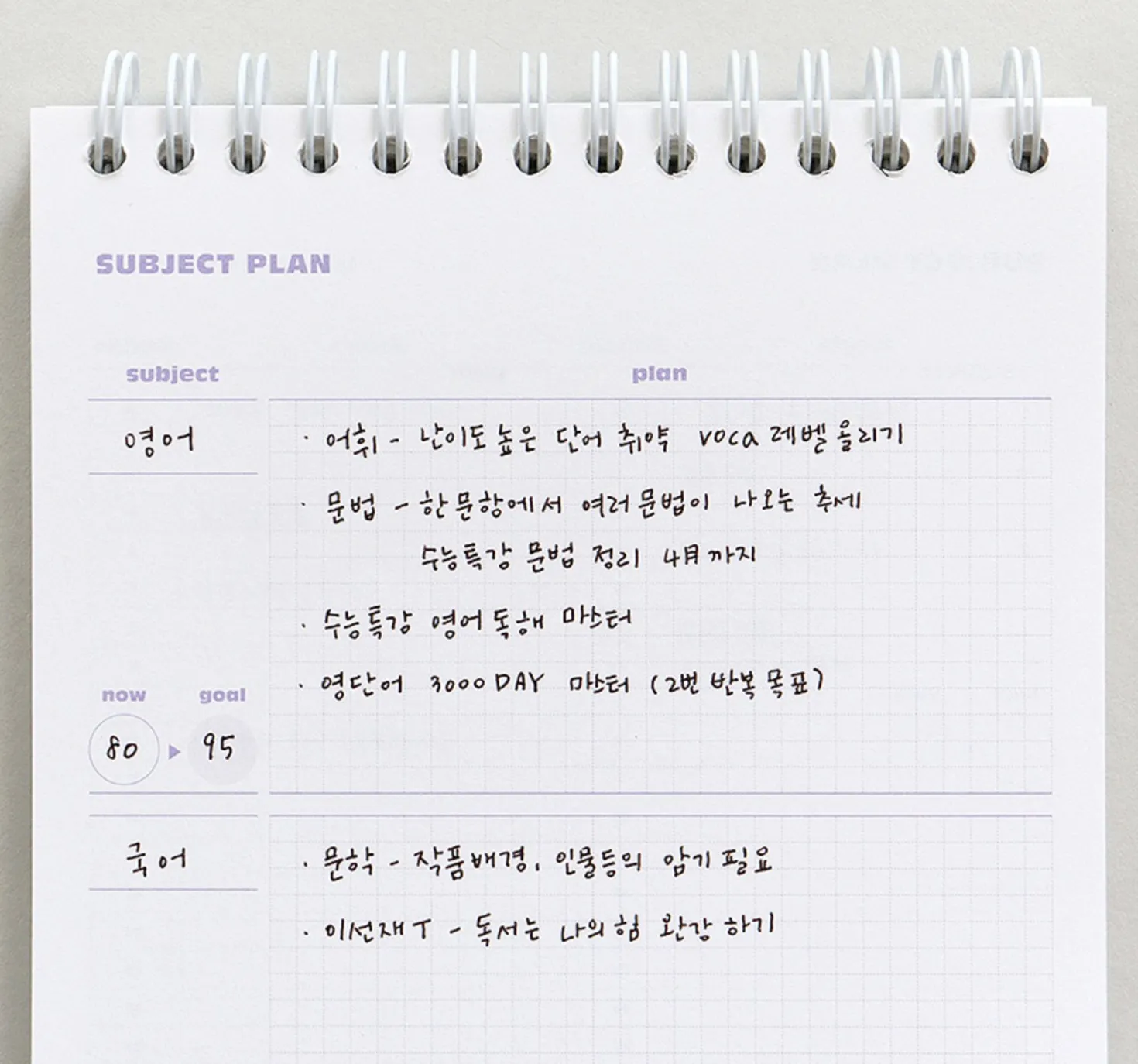 Indigo Quadrimester Study Planner