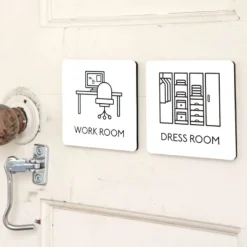 Ivory Pictogram Door Sign