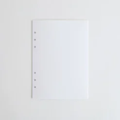 Ivory 6 Ring A5 Plain Note Refill