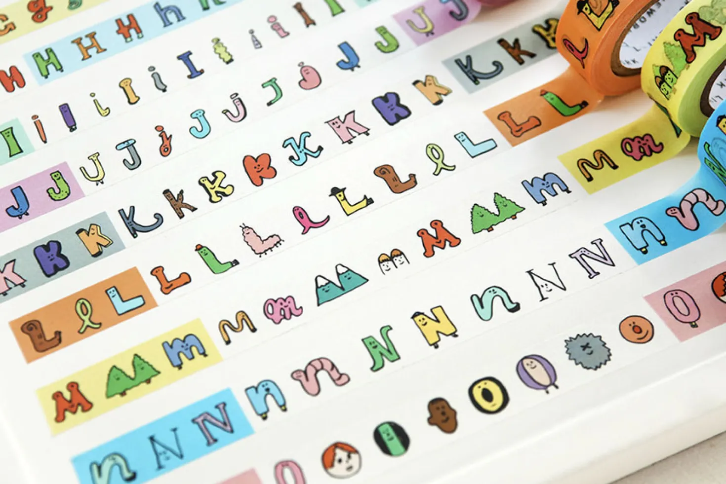 JAM JAM Alphabet Masking Tape (O-Z, Numbers)