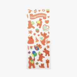 Jelly Bear Goldline Sticker v1