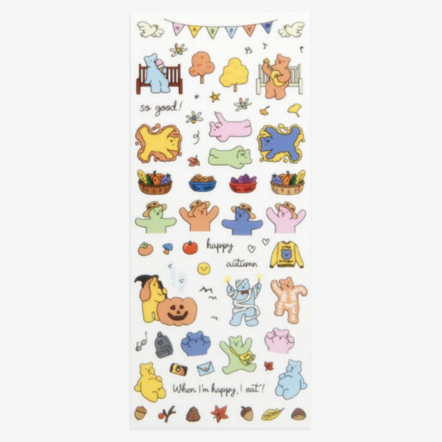 Jelly Bear Slim Diary Sticker v1