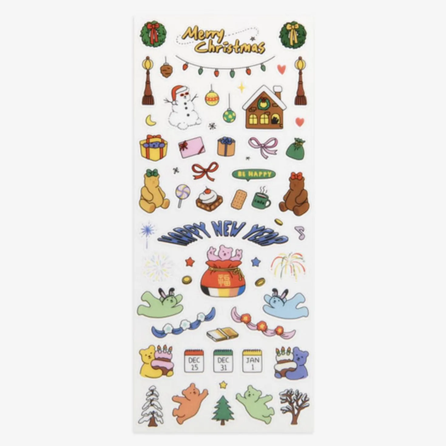 Jelly Bear Slim Diary Sticker v1