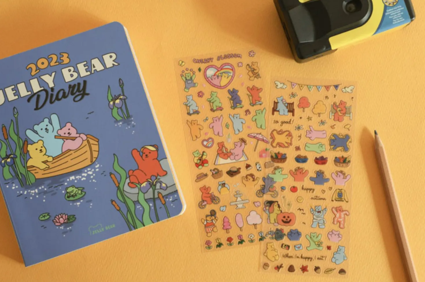 Jelly Bear Slim Diary Sticker v1