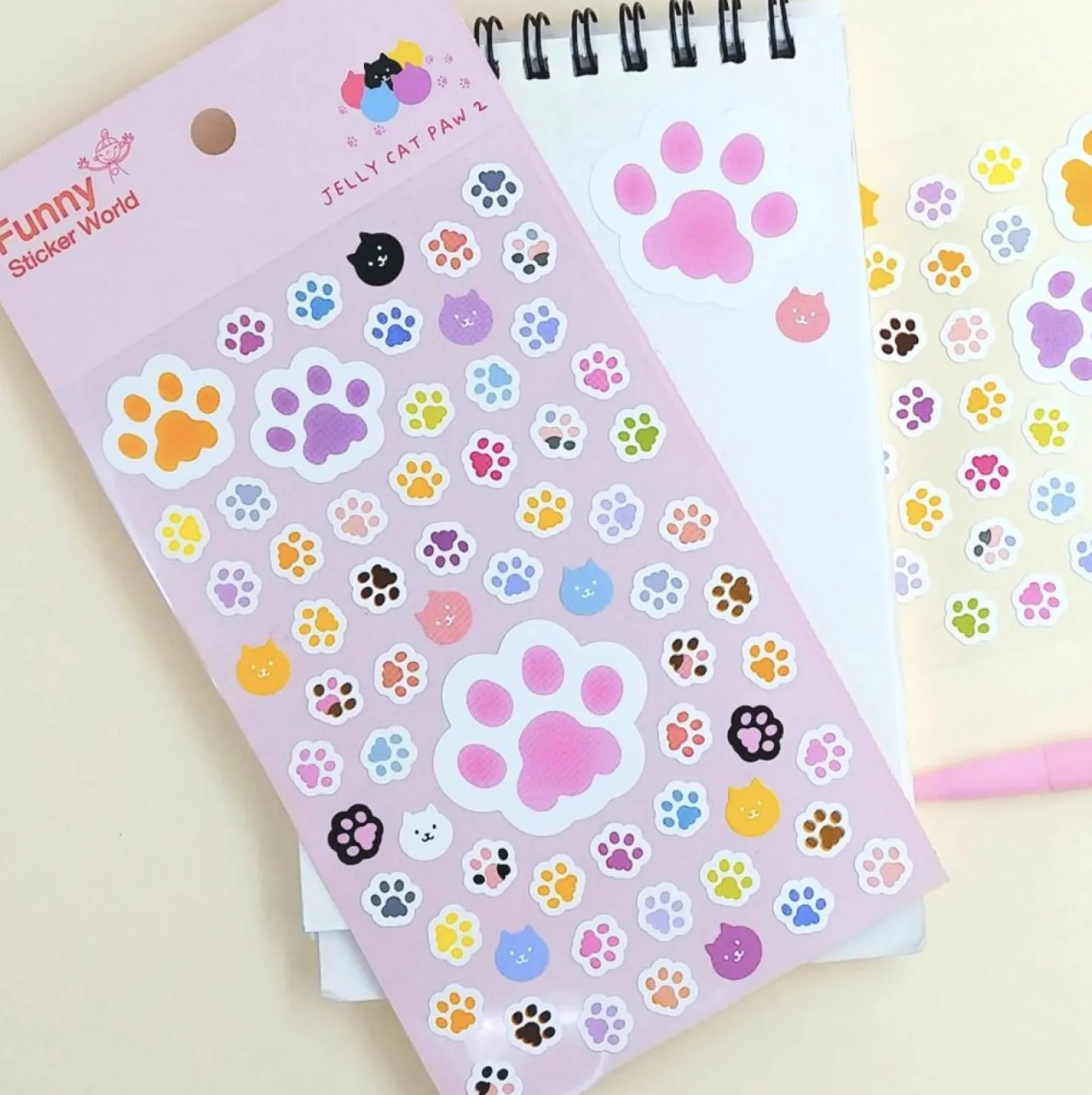 Jelly Cat Paw Puffy Sticker v2