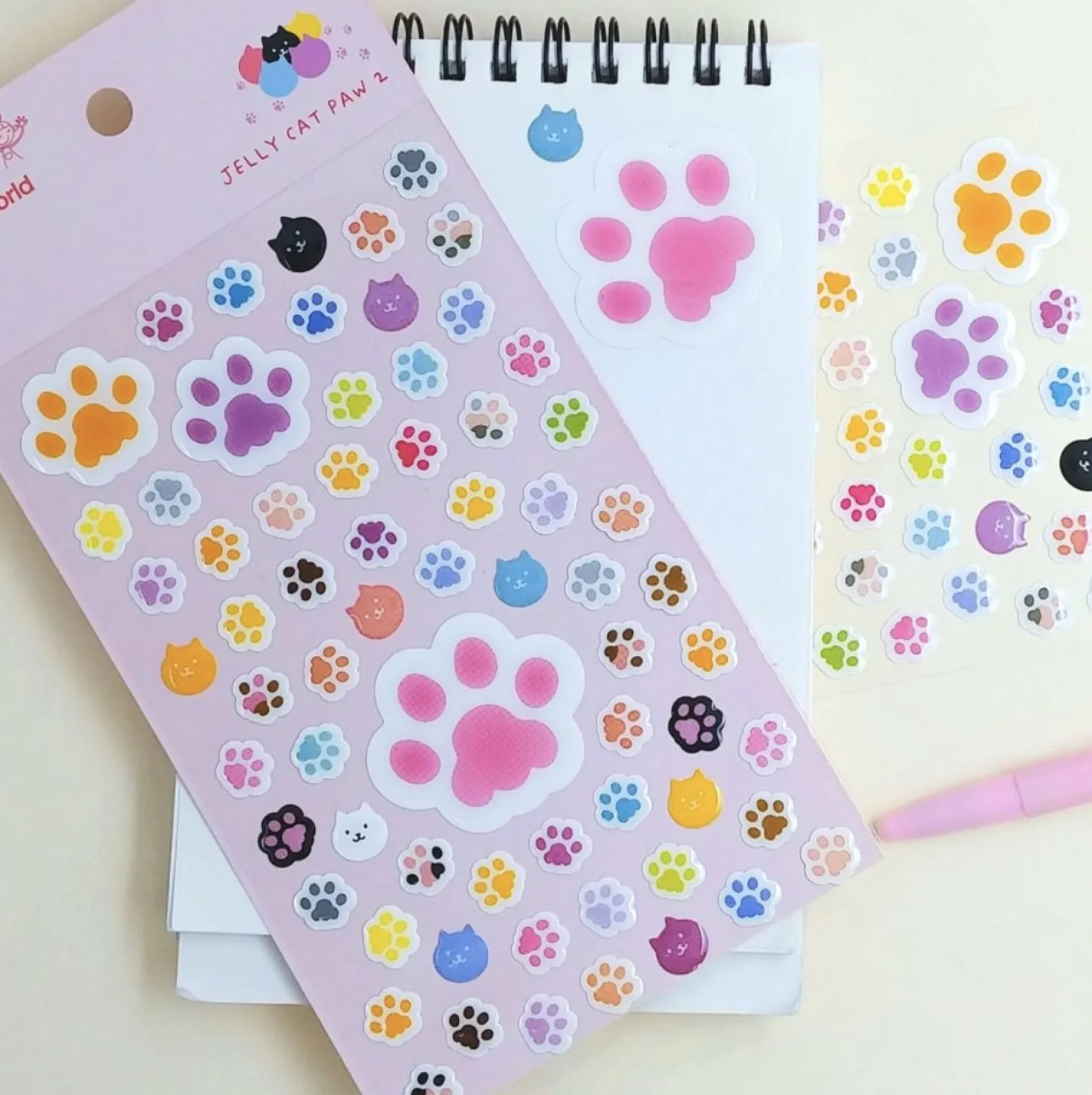 Jelly Cat Paw Puffy Sticker v2