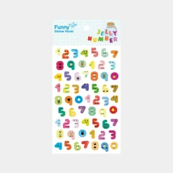 Jelly Number PVC Deco Sticker