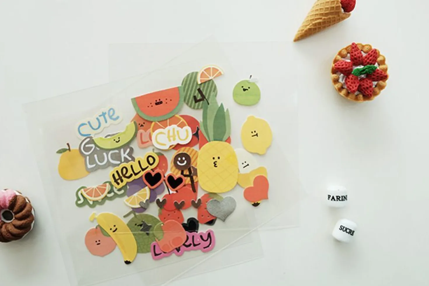Juicy Fruit Deco Sticker Set