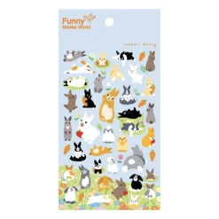 Kawaii Bunny Puffy Sticker