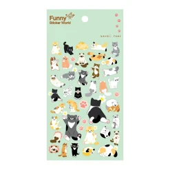 Kawaii Cats PVC Deco Sticker