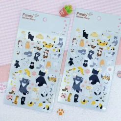 Kawaii Cats PVC Deco Sticker